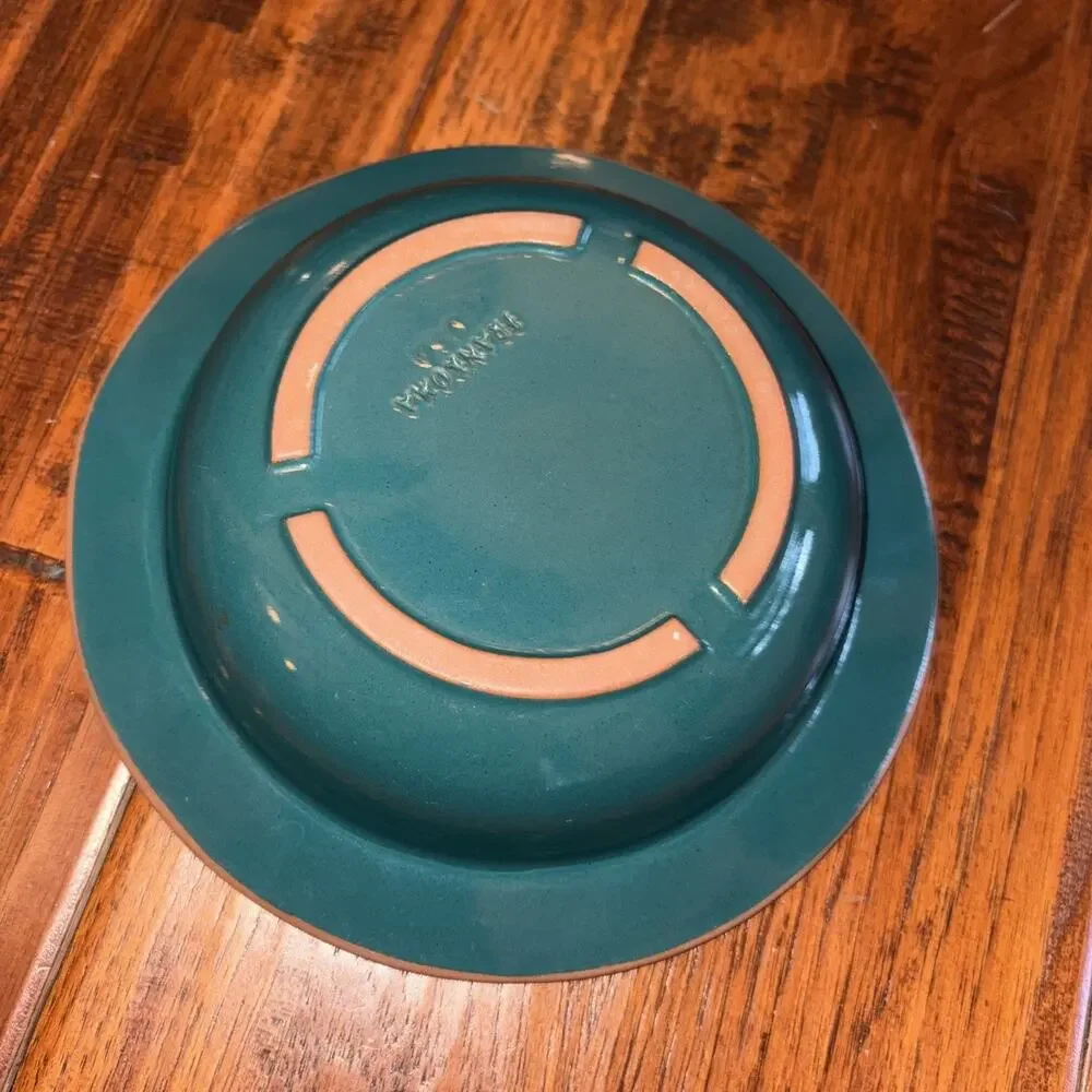 Frankoma Southwest Thunderbird Pattern Rare Blue Soup/Salad Bowl 7.75 Diameter